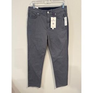 Gloria Vanderbilt Amanda Dream Jean Women's Grey Dusk Tapered Leg Slimming Sz 8